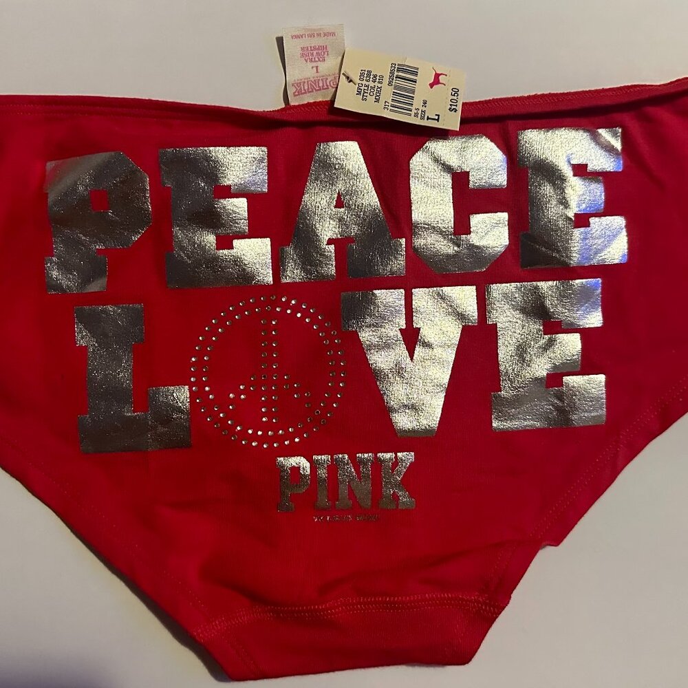 Victoria’s Secret PINK bling panty Size L NWT